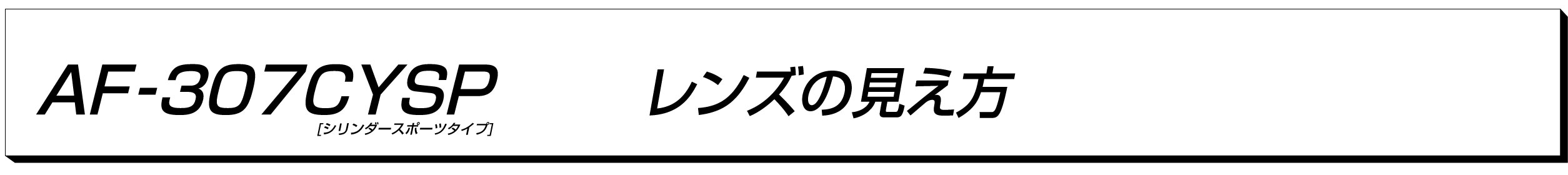 AF-307CYSP ��󥺤θ����� 